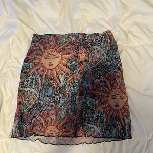 Moon pattern skirt